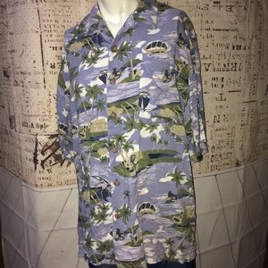 Original Island Sport L Blue Hawaiian shirt